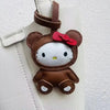 Handmade Leather Hello Kitty Sheep Pendant