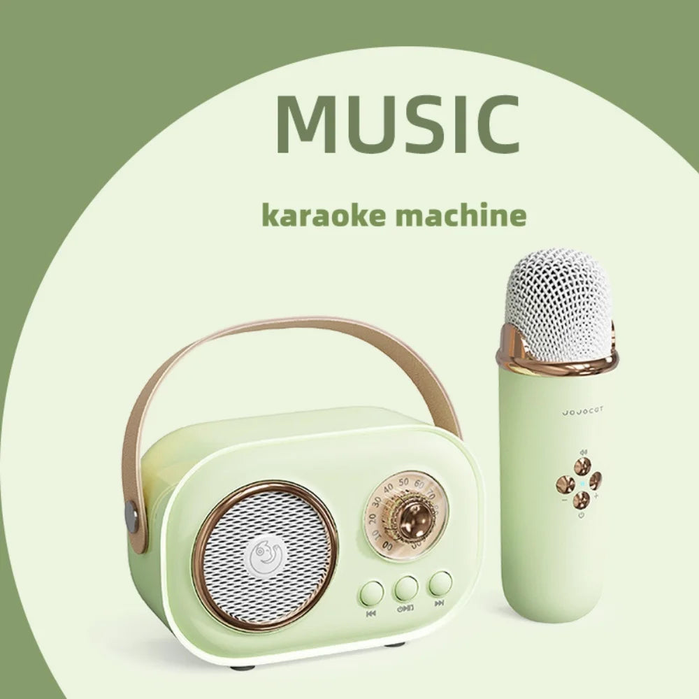 EchoVibe: Bluetooth Karaoke Speaker | TF Card, FM Radio, HiFi Bass, Hands-Free Calls