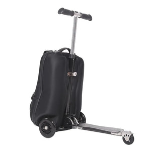 FlexPack Detachable Scooter Suitcase: 20 Inch Detachable Net Red Scooter Backpack