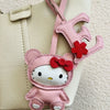 Handmade Leather Hello Kitty Sheep Pendant