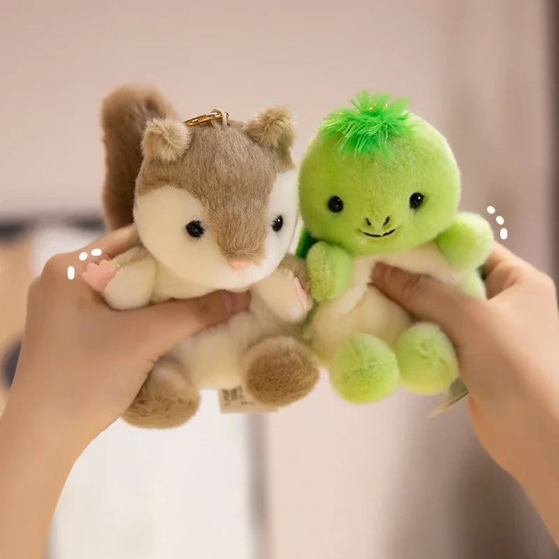 Kawaii Little Animal Plush Cute Cuddly Keychain Pendants