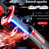 Colorful LED Streamer Glowing Sword with Spark & Smoke Effect