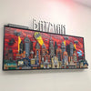 The Bat People Animated Series City Skyline: Joker Arkham Asylum Building Blocks Model