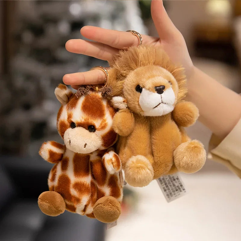Kawaii Little Animal Plush Cute Cuddly Keychain Pendants
