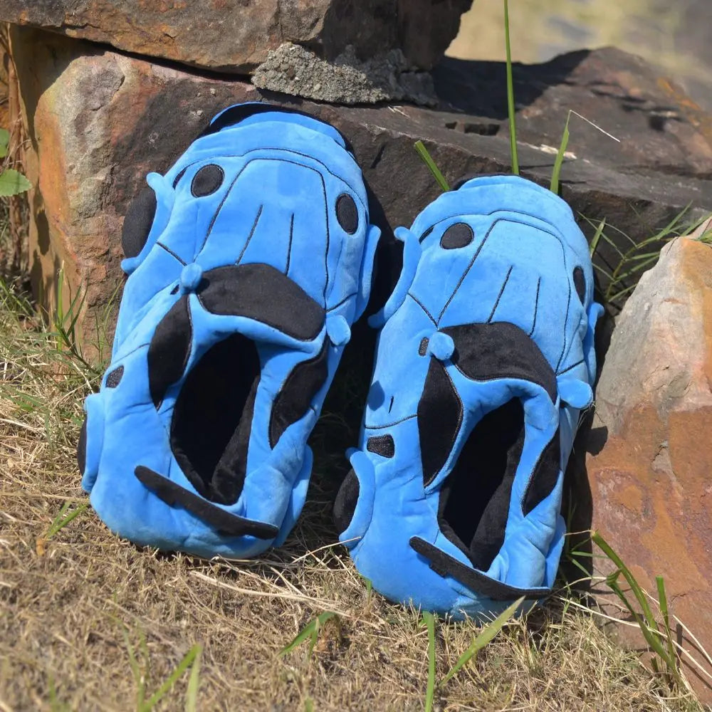 Sports Car Plush Home Slippers: Drive into Comfort