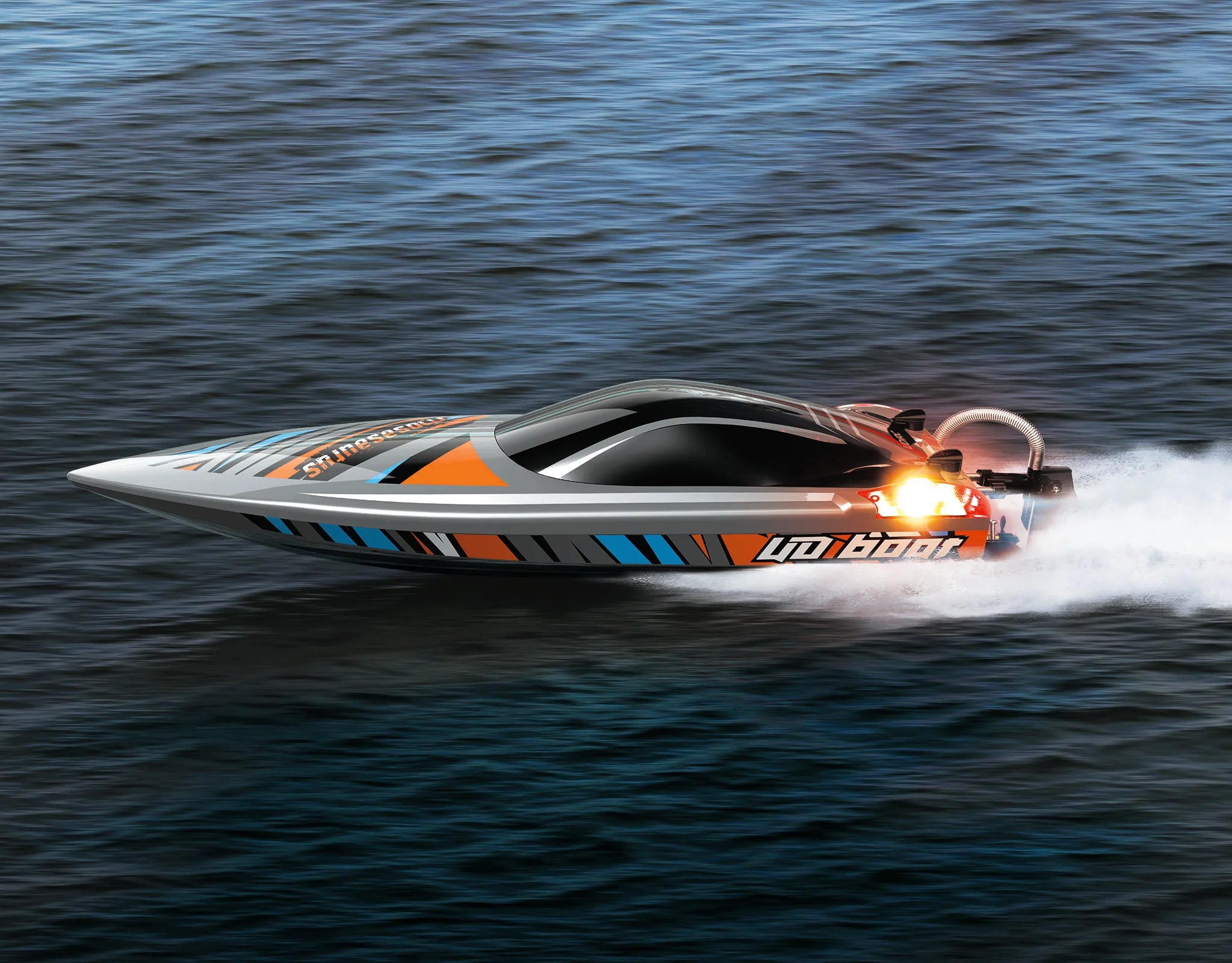 UDI RC Large RC Speed Boat: High-Speed Remote Control Watercraft