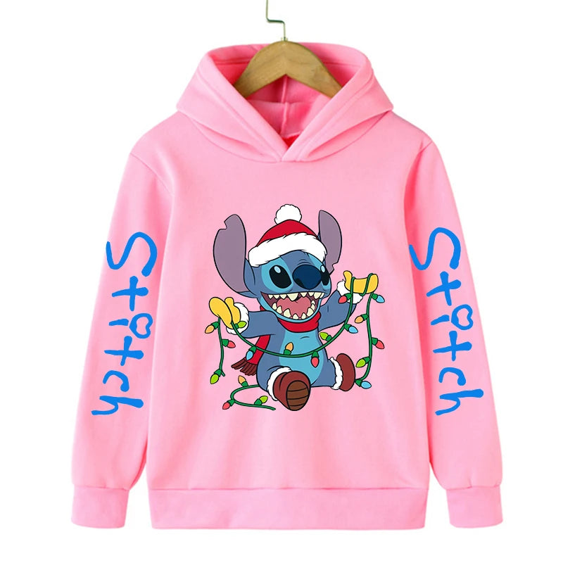 Fashion New Stitch Hoodie for Children – Cartoon Sweatshirt Collection