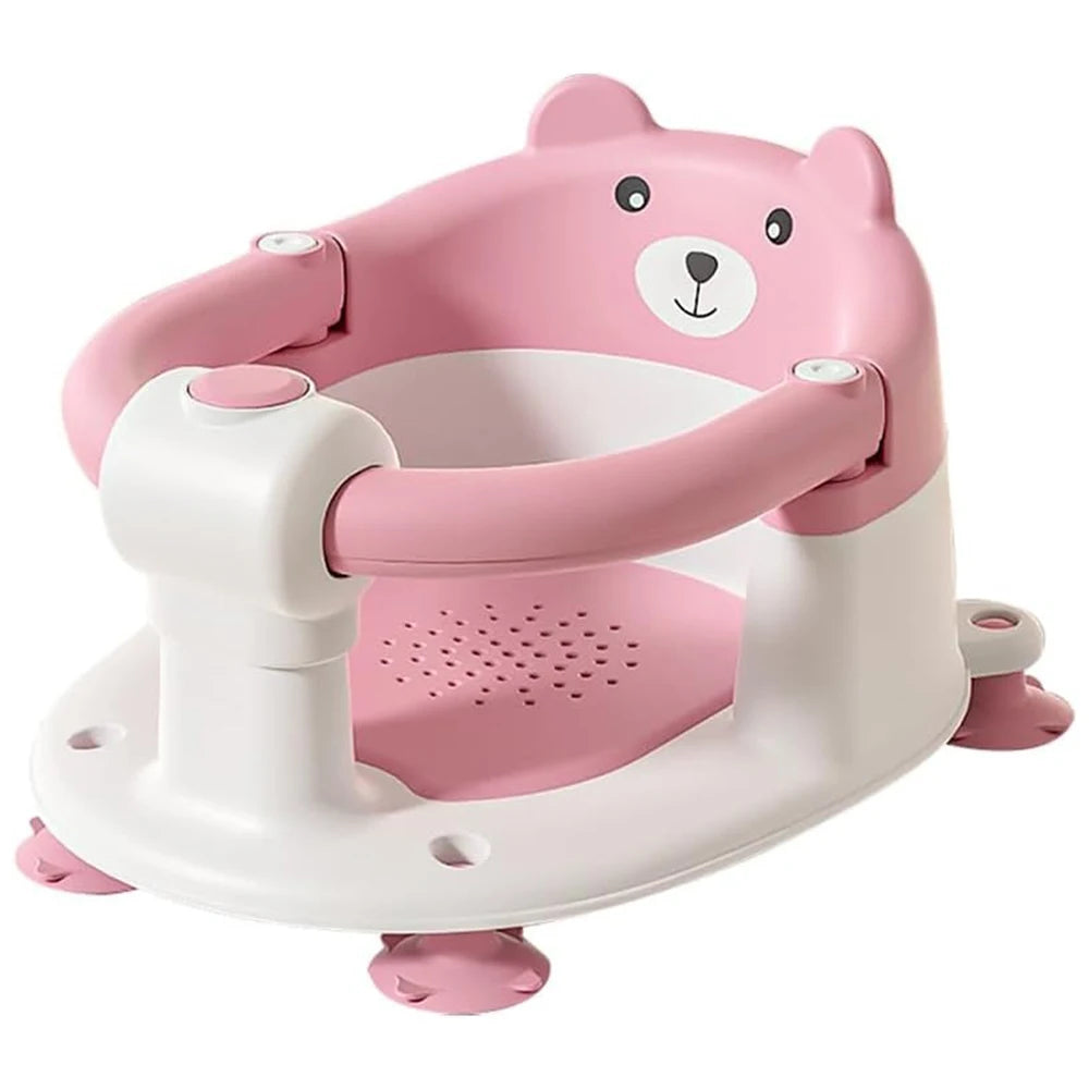 Adorable Bear Bath Seat: Safe, Non-Slip Fun for Babies 6 Months and Up