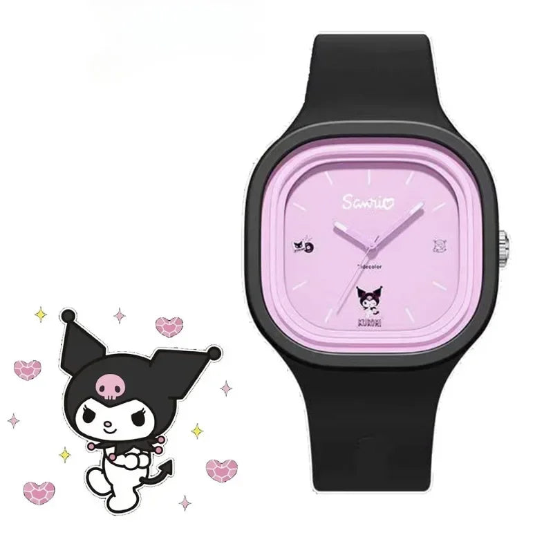 Kawaii Kuromi Cinnamoroll Hello Kitty Kids Watch – Adorable Anime-Inspired Wristwatch