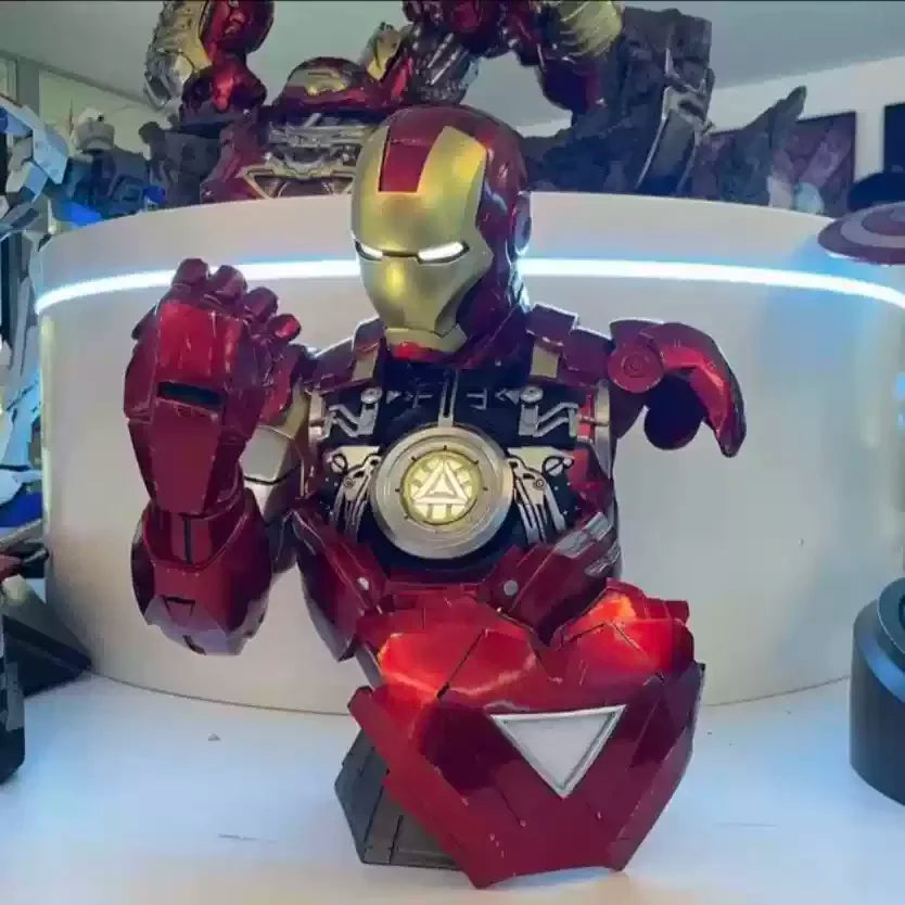 The Avengers Glowing Mk50 Iron Man Bust: 1/3 Scale Large Static Statue