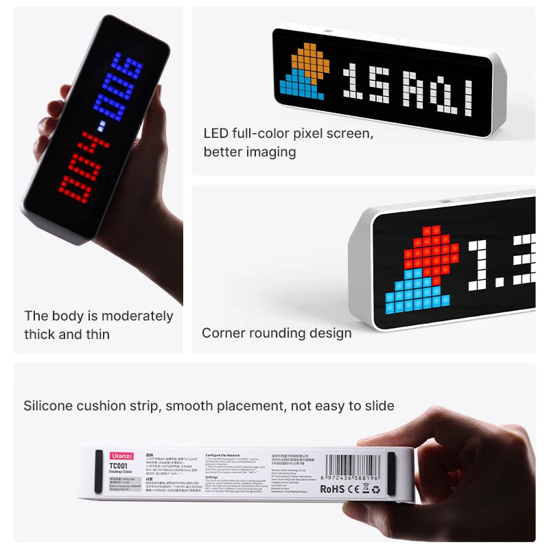 Full Color Ulanzi TC001 Smart Pixel LED Clock