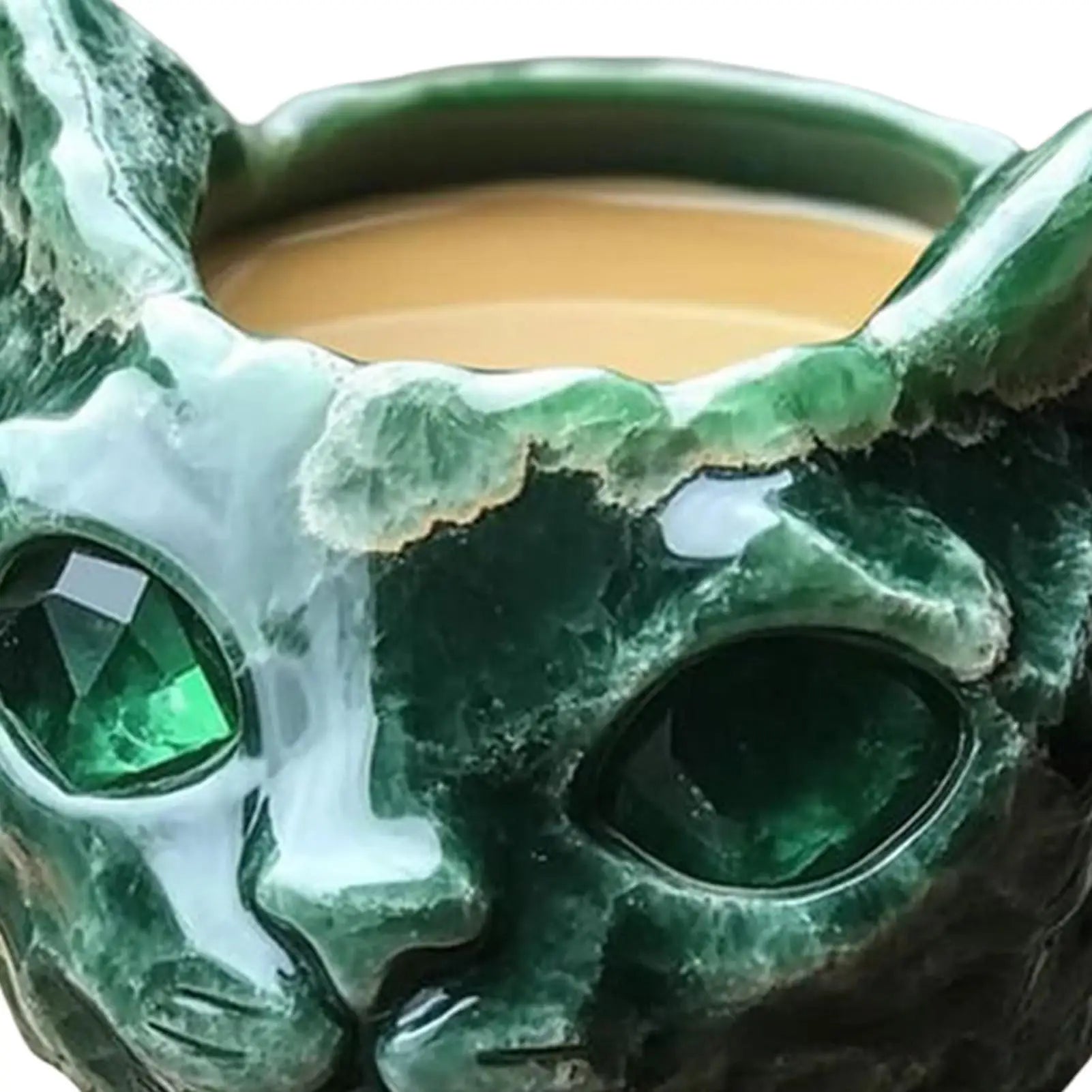 Cat Mineral Crystal Coffee Handmade Mugs