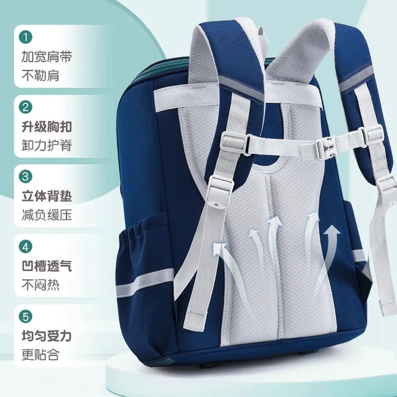 Kids Orthopedic School Backpack: Waterproof Primary Schoolbag