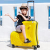 Cute Pony Cartoon Suitcase for Children: Ride-On Carry-On Kids Luggage