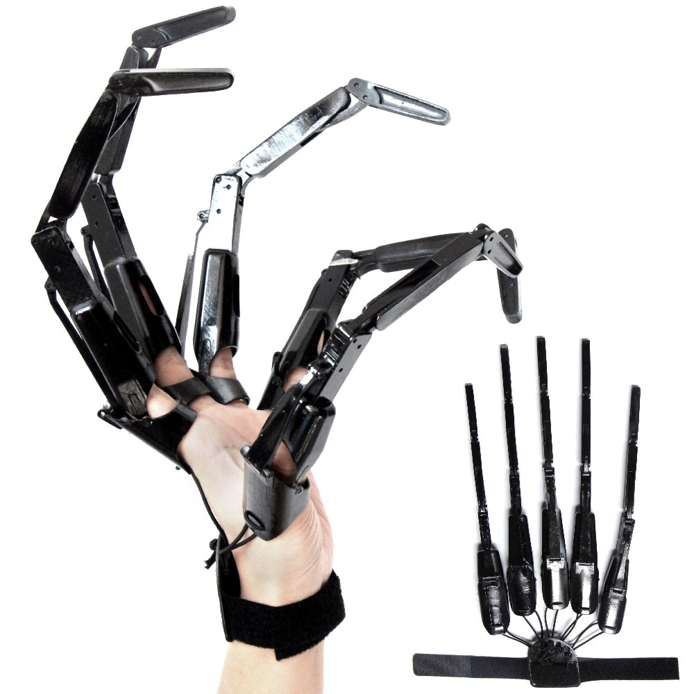 Spine-Chilling Articulated Skeleton Finger Gloves