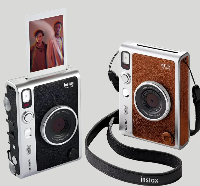 Fujifilm Retro Instax Mini Evo Instant Camera & Smartphone Photo Printer