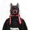 Cyberpunk Helmet Shinobi Mask: Robot Samurai Armor with LED Light