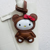 Handmade Leather Hello Kitty Sheep Pendant
