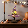Creative Stained Glass Witch USB Hat Lamp