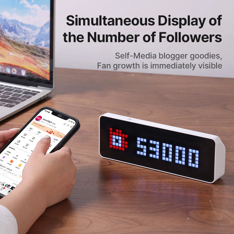 Full Color Ulanzi TC001 Smart Pixel LED Clock