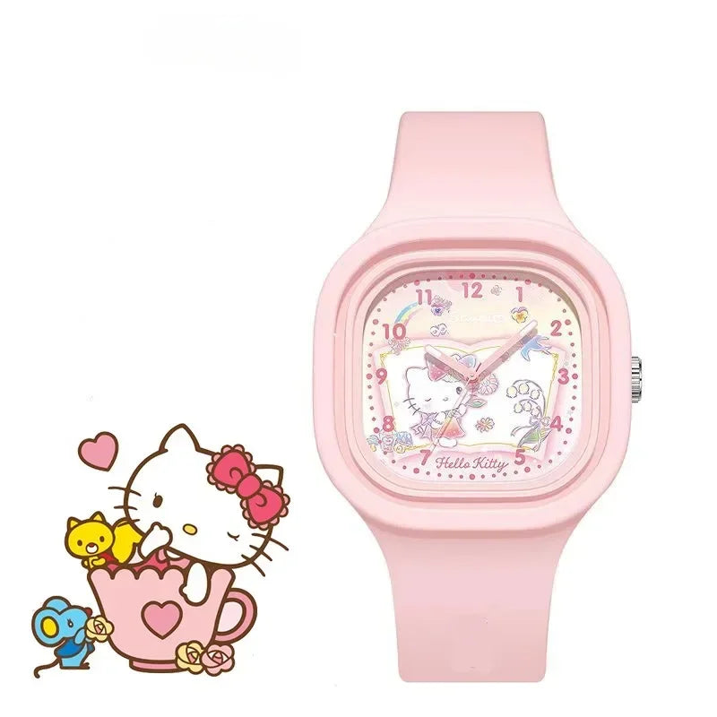 Kawaii Kuromi Cinnamoroll Hello Kitty Kids Watch – Adorable Anime-Inspired Wristwatch