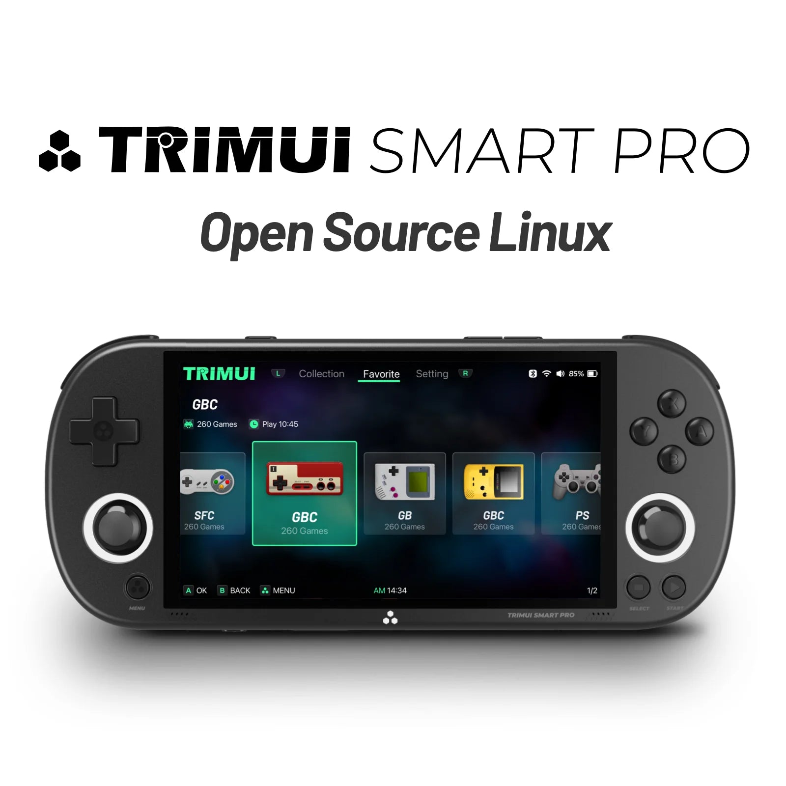 TRIMUI Smart Pro: Handheld Retro Game Console With Linux System