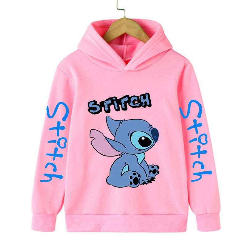 Fashion New Stitch Hoodie for Children – Cartoon Sweatshirt Collection