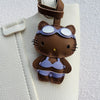 Handmade Leather Hello Kitty Sheep Pendant