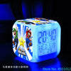 Anime Sonic & Mario Bros Figure Model LED Alarm Clock: 7-Color Touch Light Desk Clock