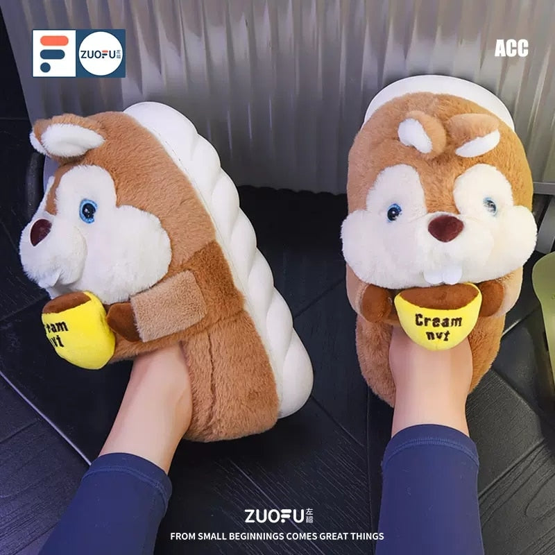 Women's Winter Warm Plush House Slipper Shoes