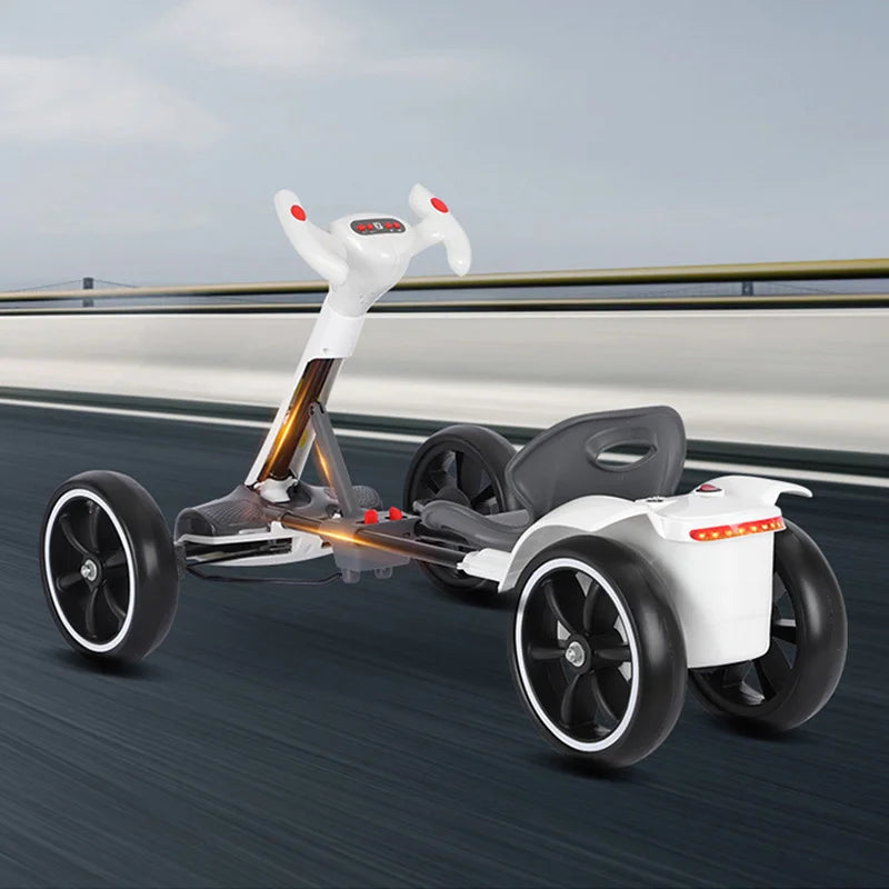 Foldable Electric Four-Wheeled Kart: Portable, Lightweight, and Ready to Ride