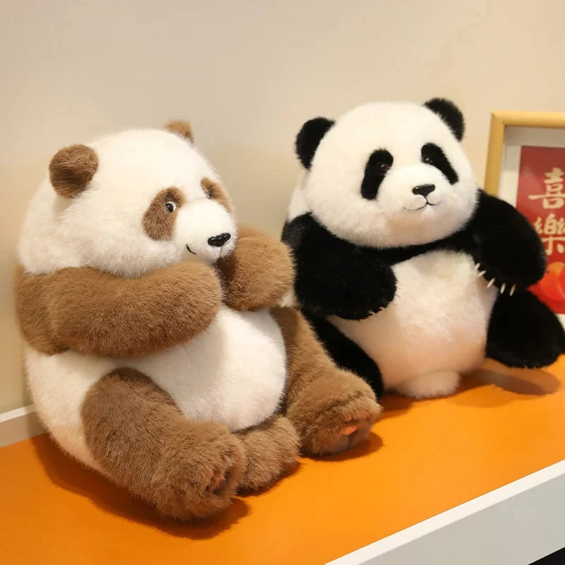 Cute Zoo Panda Plush Toy: 35cm Kawaii Stuffed Animal