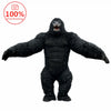 Gorilla Inflatable Costume Mascot: Adult Plush Furry Animal Halloween & Carnival Dress