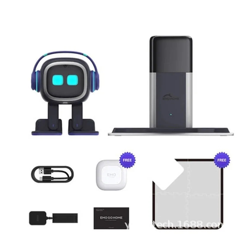 Emo Intelligent AI Robot Pet: Smart Voice-Controlled Desktop Companion