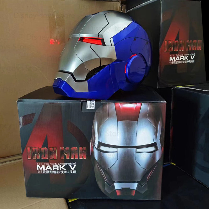 Iron Man MK5 Voice-Controlled Cosplay Helmet