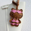 Handmade Leather Hello Kitty Sheep Pendant