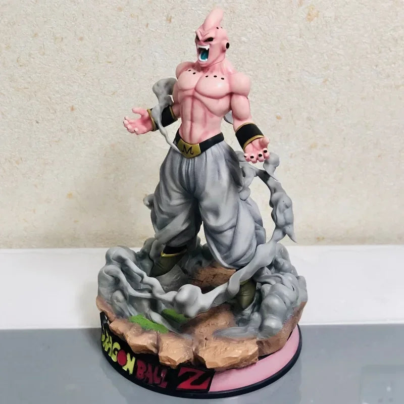 Oversized Majin Buu Anime Figure: 46cm Dragon Ball Statue for Desktop Display