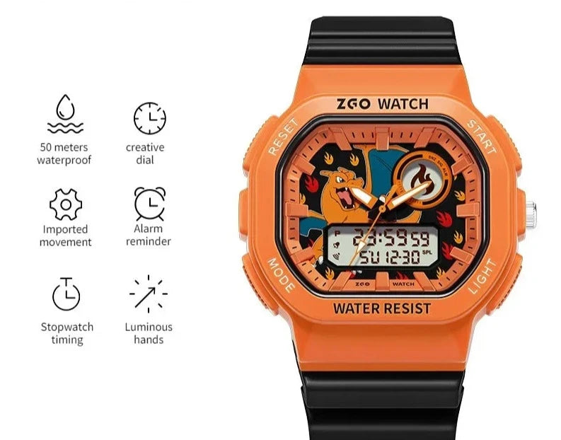 Pokemon: Luminous Sports Electronic Watch for Boys and Girls