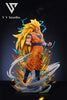 35cm Resin GK VV Studio Dragon Ball Z Super Saiyan Son Goku Anime Action Figure Statue Ornament