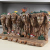 Large Hokage Mountain Figure: Giant Ninjas Stone Statue Anime Hokage Rock Figurine