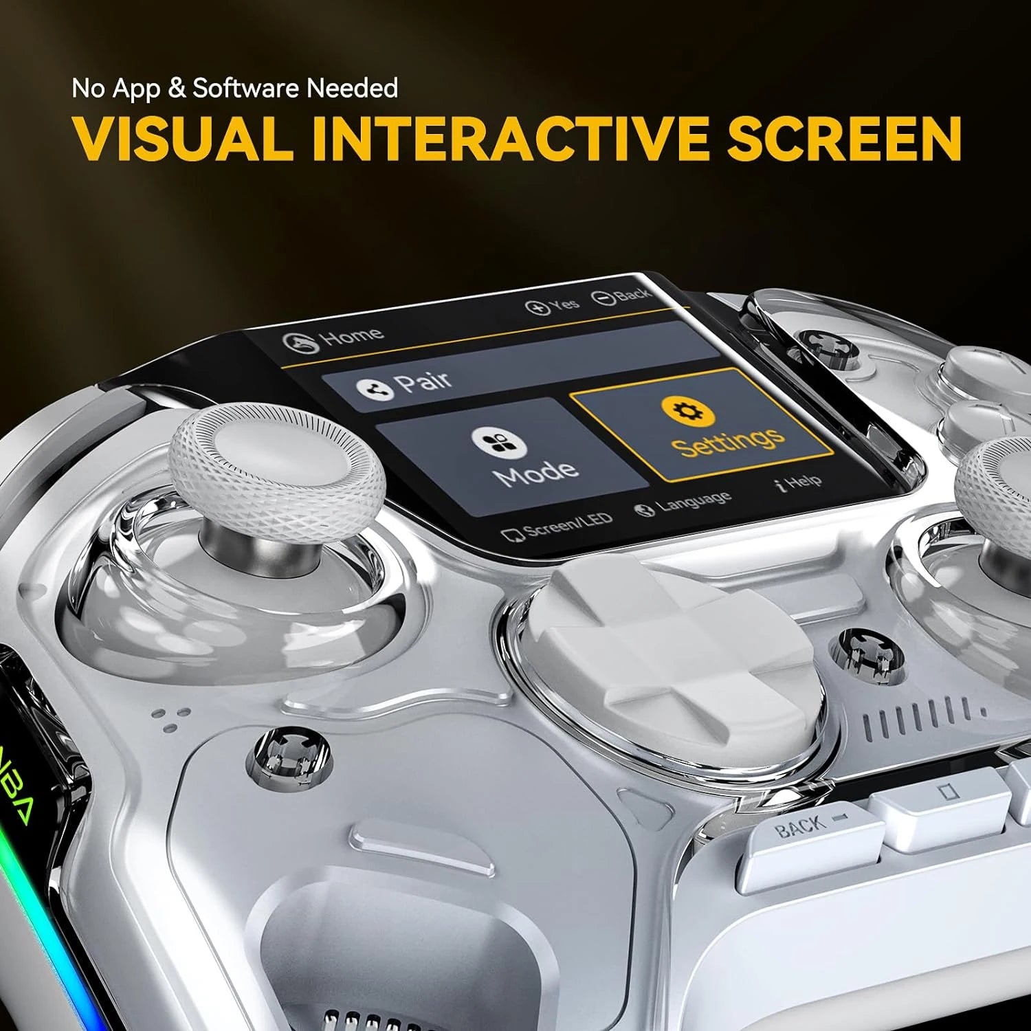 Premium Screen Interactive Wireless Anti-Drift Gaming Controller