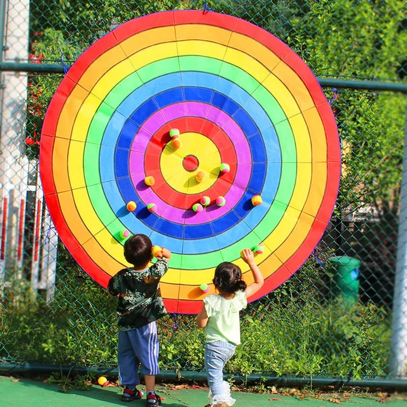 StickTarget Dartboard Game Set: Round Cloth Dart Board