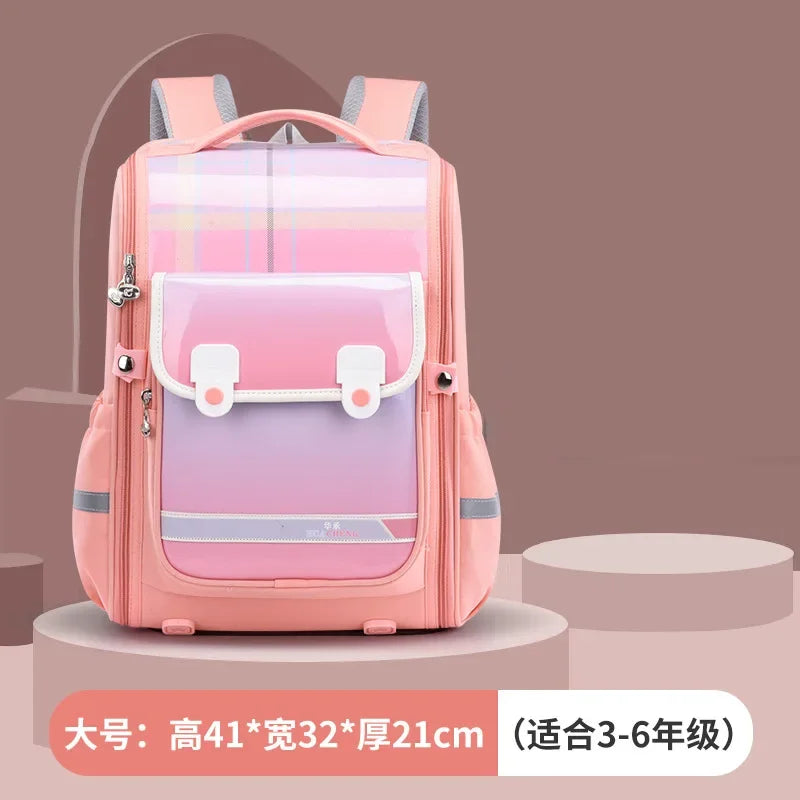 Kids Orthopedic School Backpack: Waterproof Primary Schoolbag