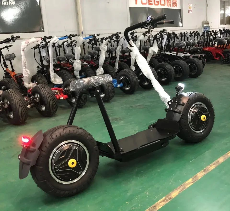 Big Two Wheels Fat Tyre Citycoco 2000W 60V20A Max Disc Brake Electric Scooter