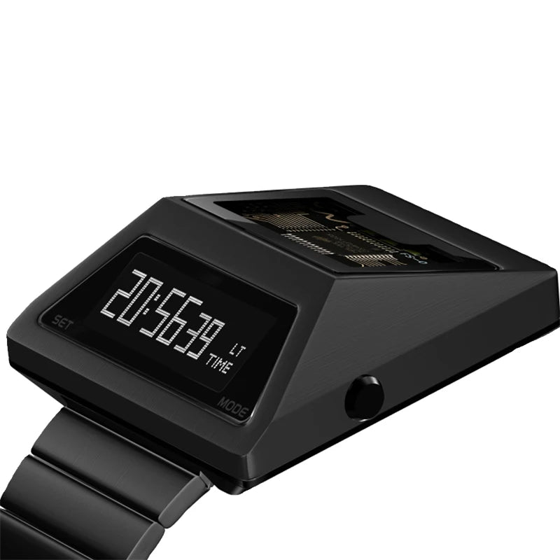 IB DESIGN Cyberpunk Metal Digital Watch