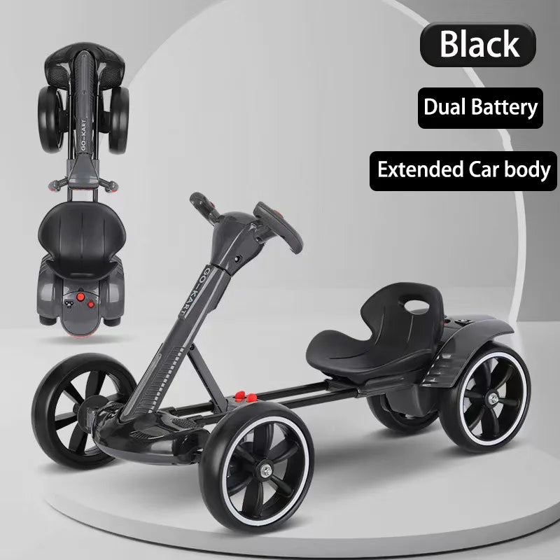 Foldable Electric Four-Wheeled Kart: Portable, Lightweight, and Ready to Ride