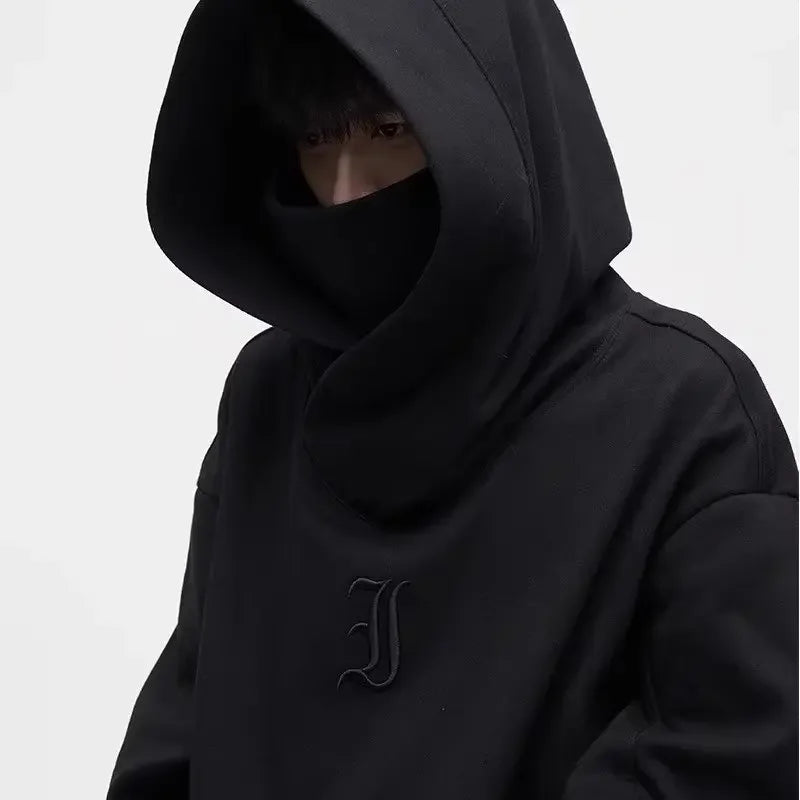 UrbanNinja Autumn Hoodie: Autumn Ninja Turtleneck Streetwear Hoodie for Men | Y2K Vintage Fleece Hoody