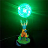 Dragon Ball Z Son Goku Action Figures: DIY Lamp Figure with Strength Bombs LED, Bedroom Decorative Collection Toys