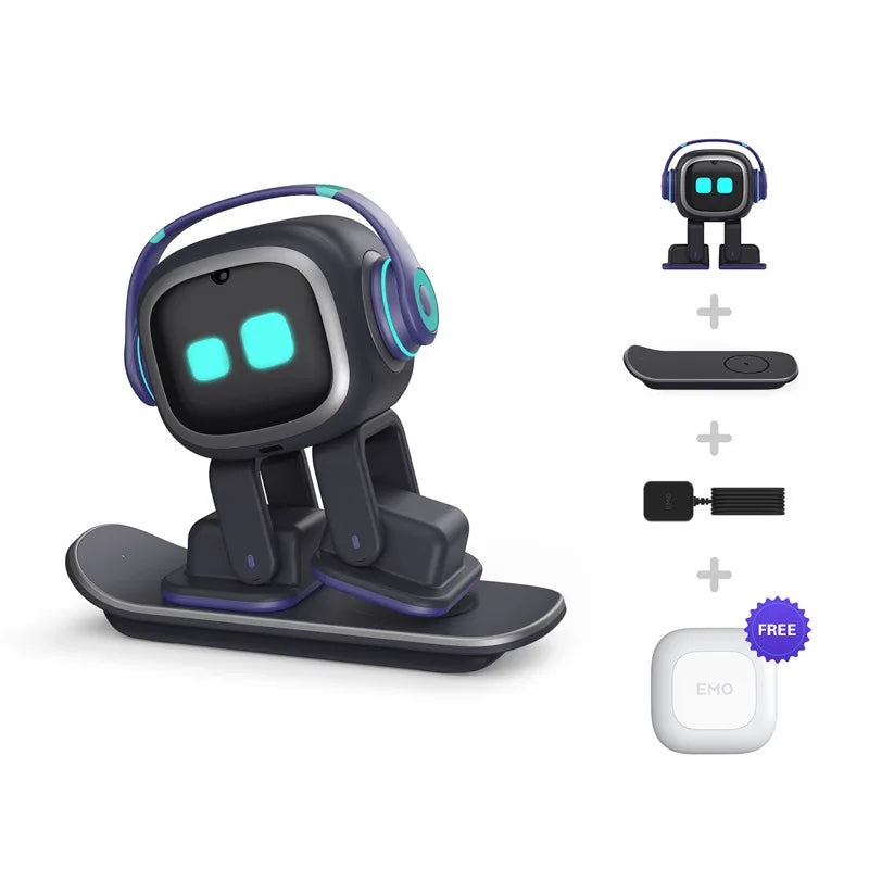 Emo Intelligent AI Robot Pet: Smart Voice-Controlled Desktop Companion