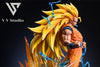 35cm Resin GK VV Studio Dragon Ball Z Super Saiyan Son Goku Anime Action Figure Statue Ornament